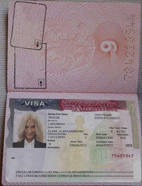Fake US visa in fake Russian passport dating fraud